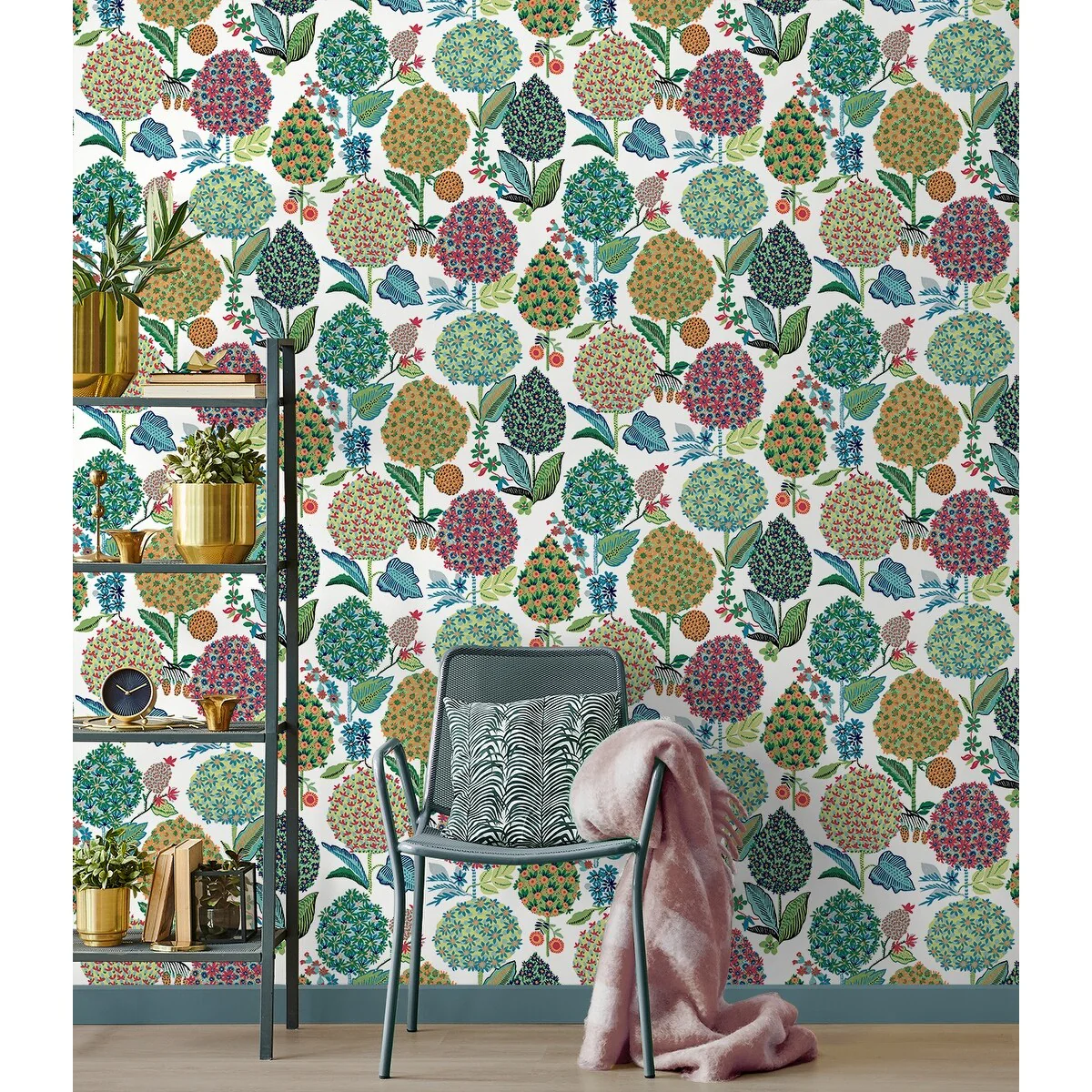 NextWall Blooming Bulbs Peel and Stick Wallpaper