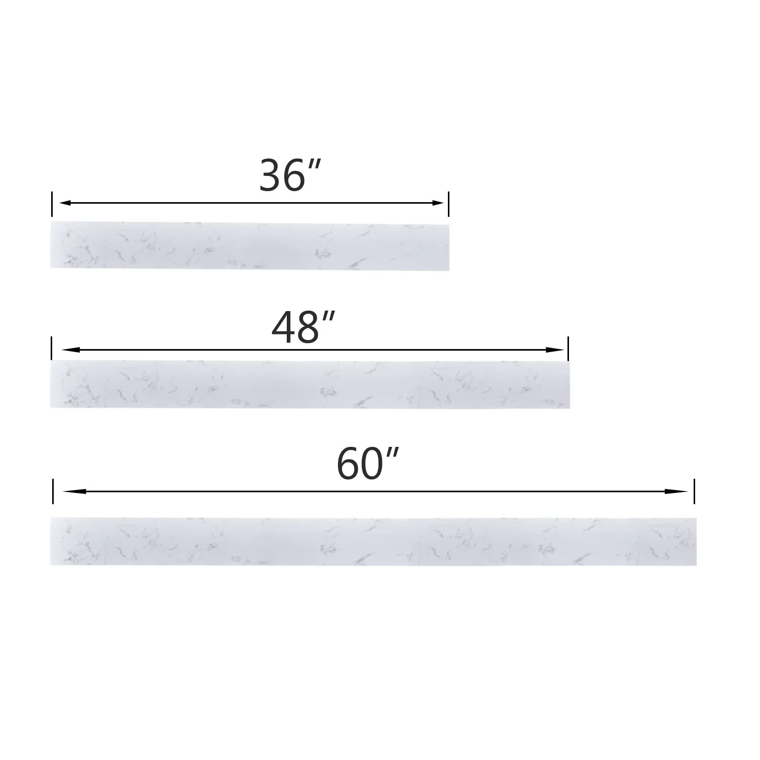 PROOX Cultured Marble Bathroom Vanity Top Backsplash Sidesplash