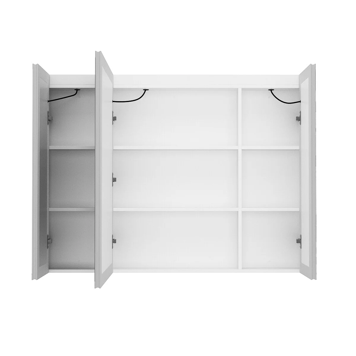 Sleek Anti-Fog Bathroom Medicine Cabinet with Dimmable LED Lights - 45.9