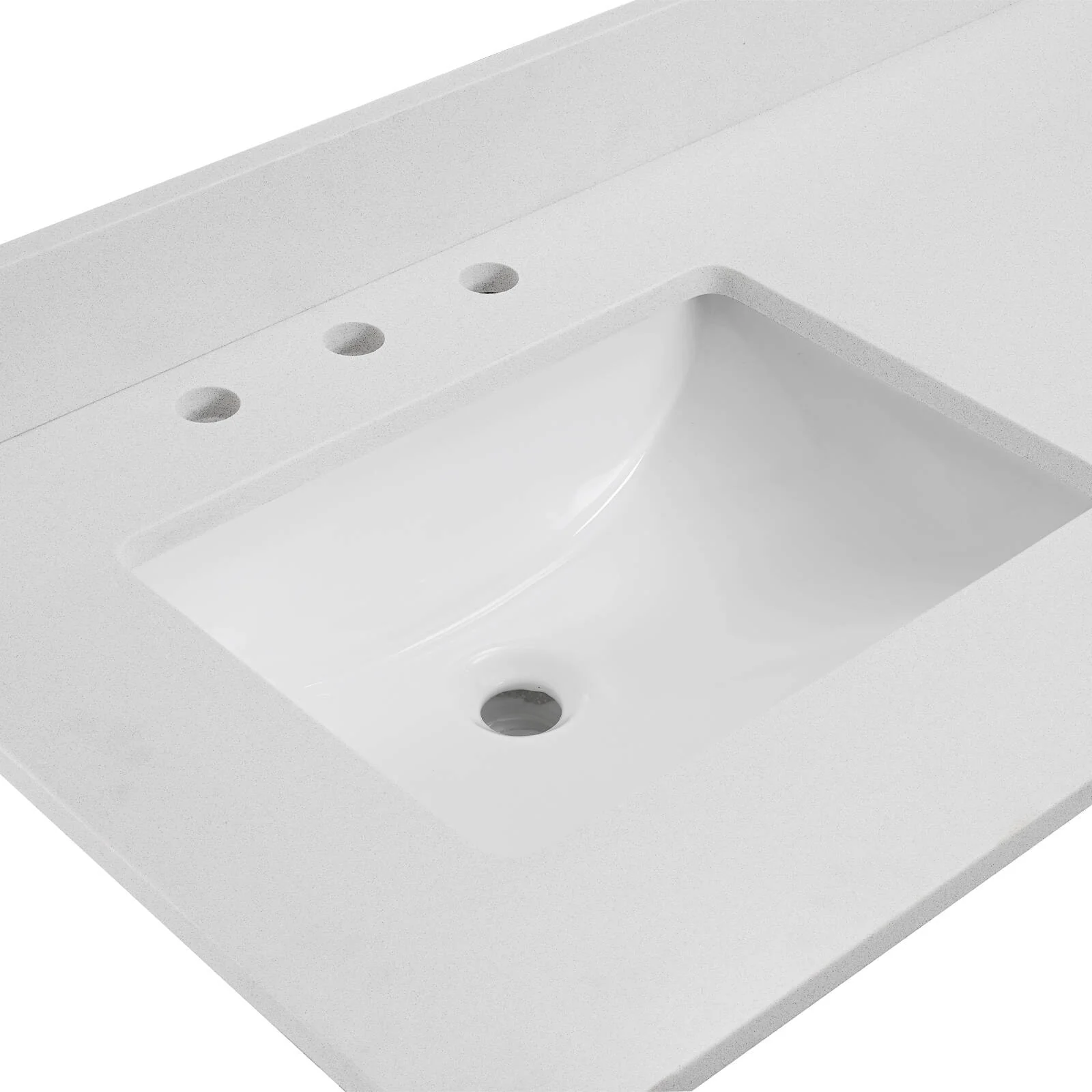 YASINU 72 inch White Quartz Vanity Top with Double Sink