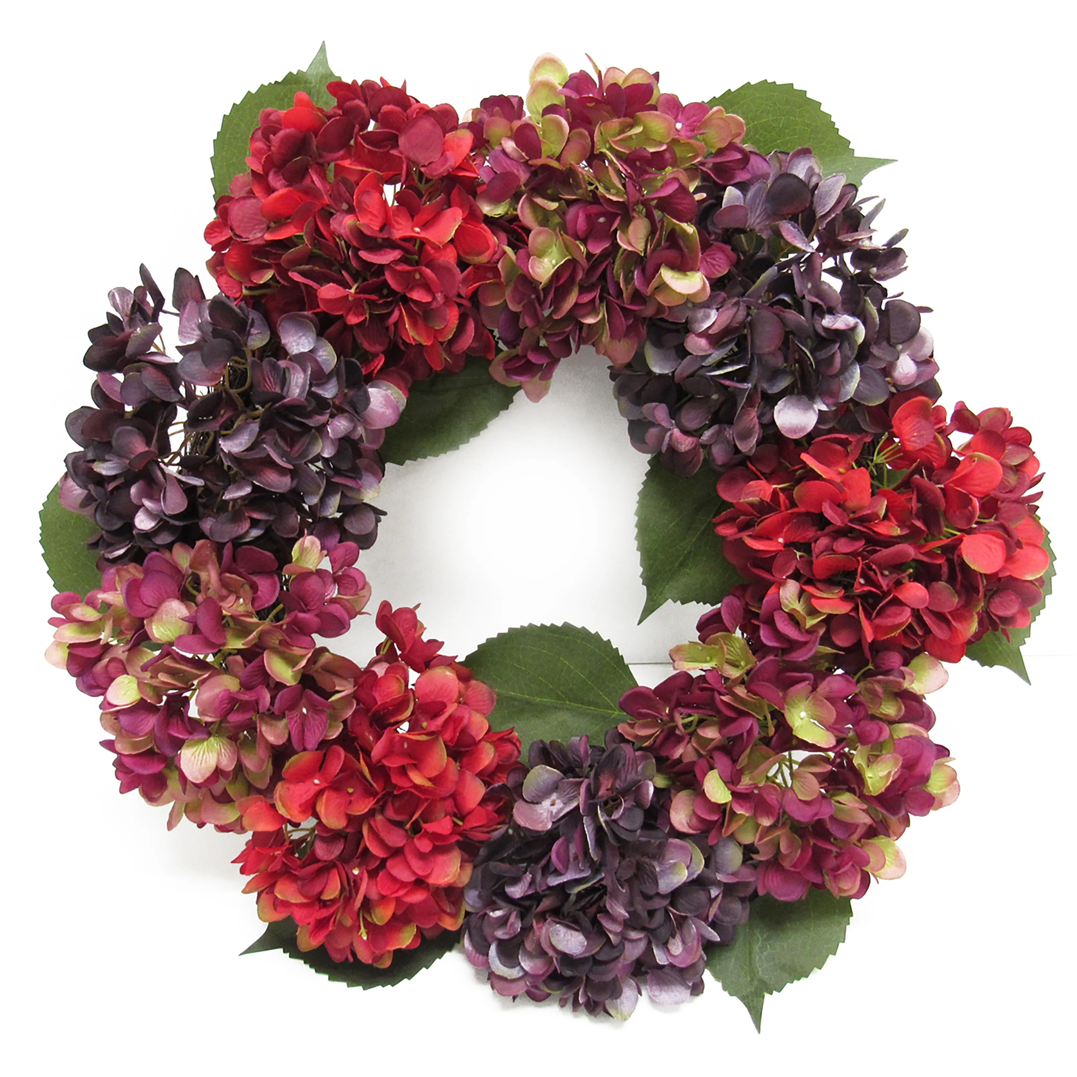Artificial Hydrangea Flower Wreath 20in