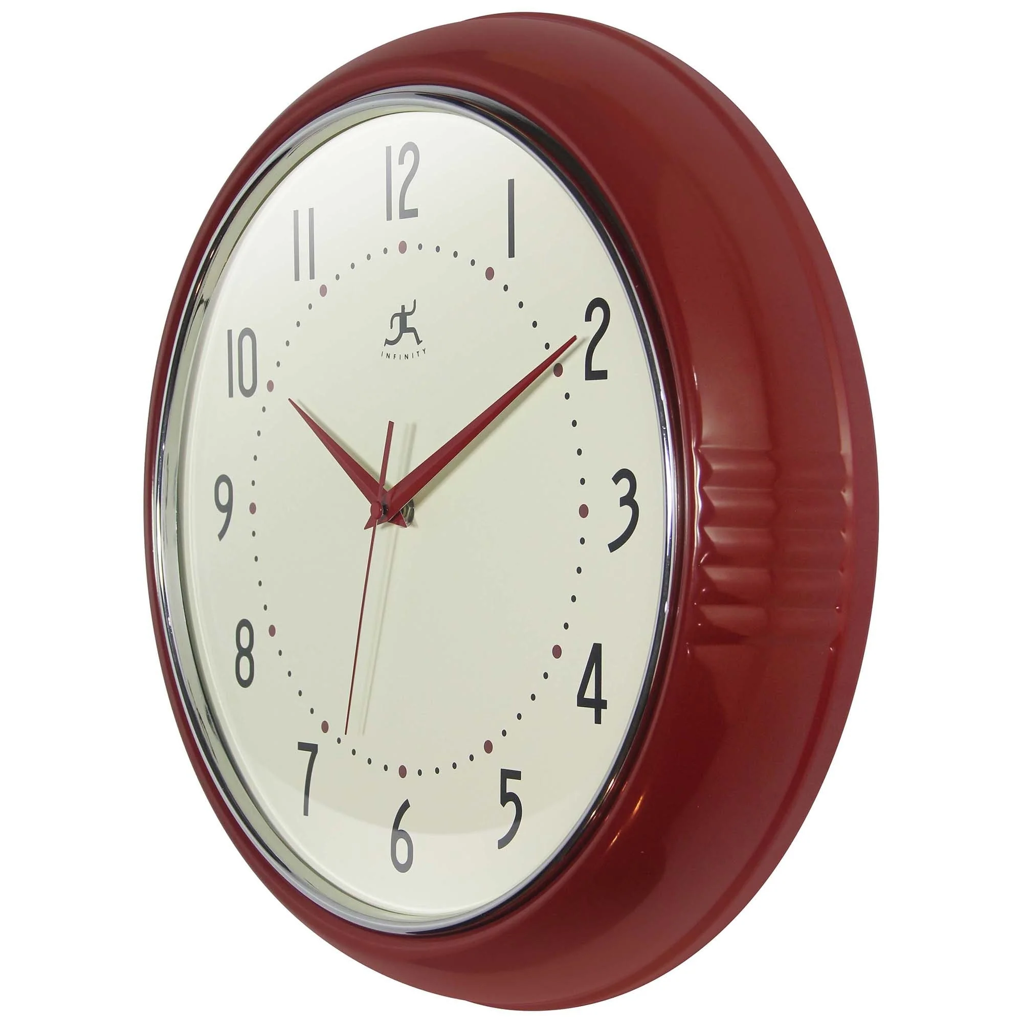 Round Retro Kitchen Wall Clock by Infinity Instruments