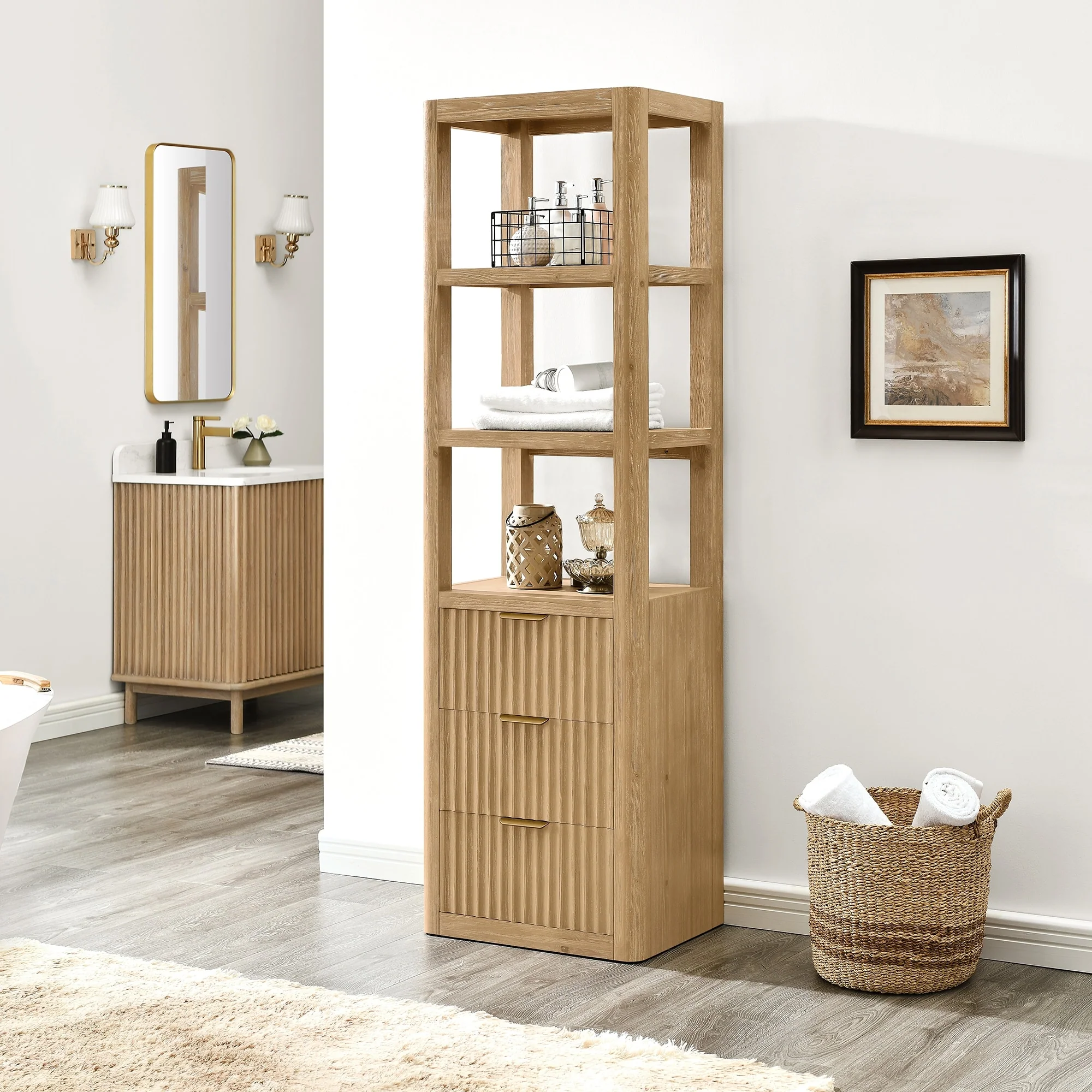 Cadiz 22 in. Storage Cabinet for Bathroom and Living Room