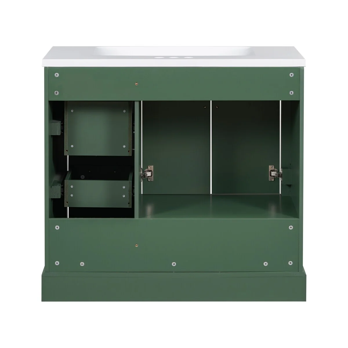 Bathroom Cabinet with Two Doors and Four Drawers