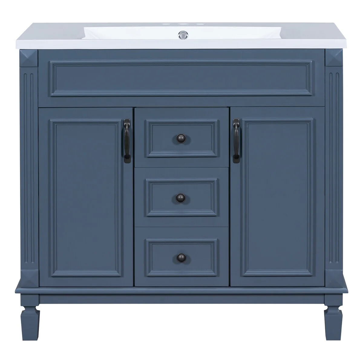 36'' Bathroom Vanity with Top Sink,Bathroom Storage Cabinet