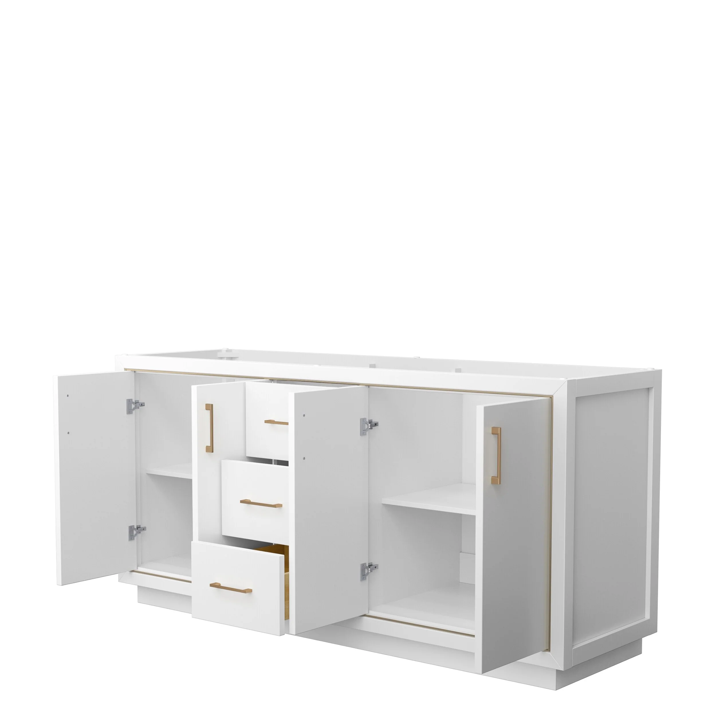 Icon Double Bathroom Vanity Cabinet, No Mirror