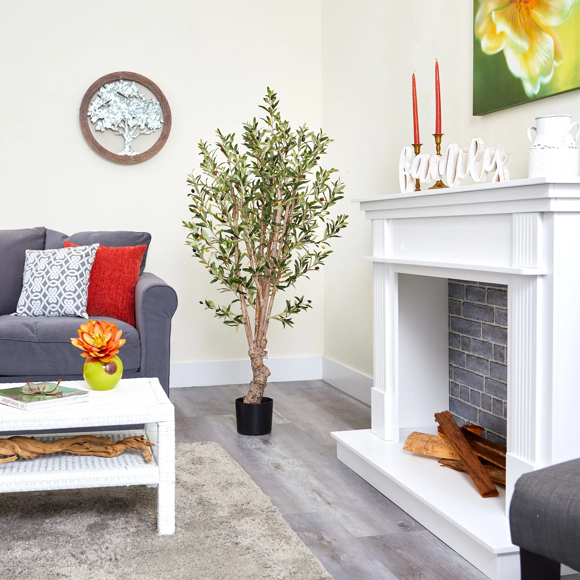 Silk 5-foot Olive Tree