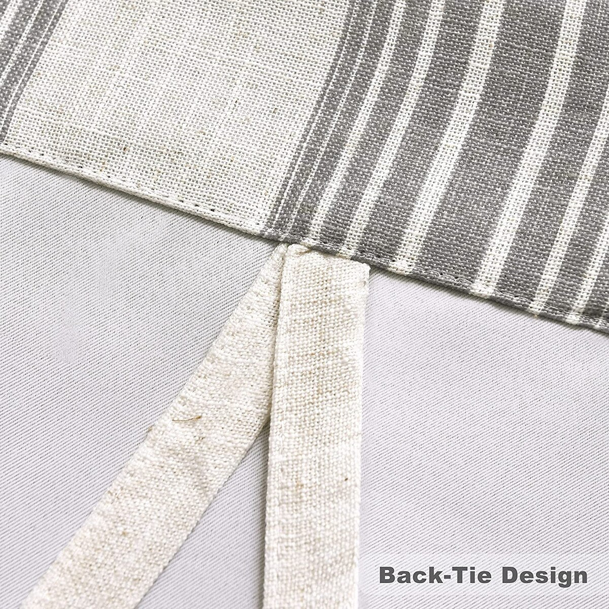 DriftAway Chris Vertical Striped Pattern Blackout Room Darkening Tie Up