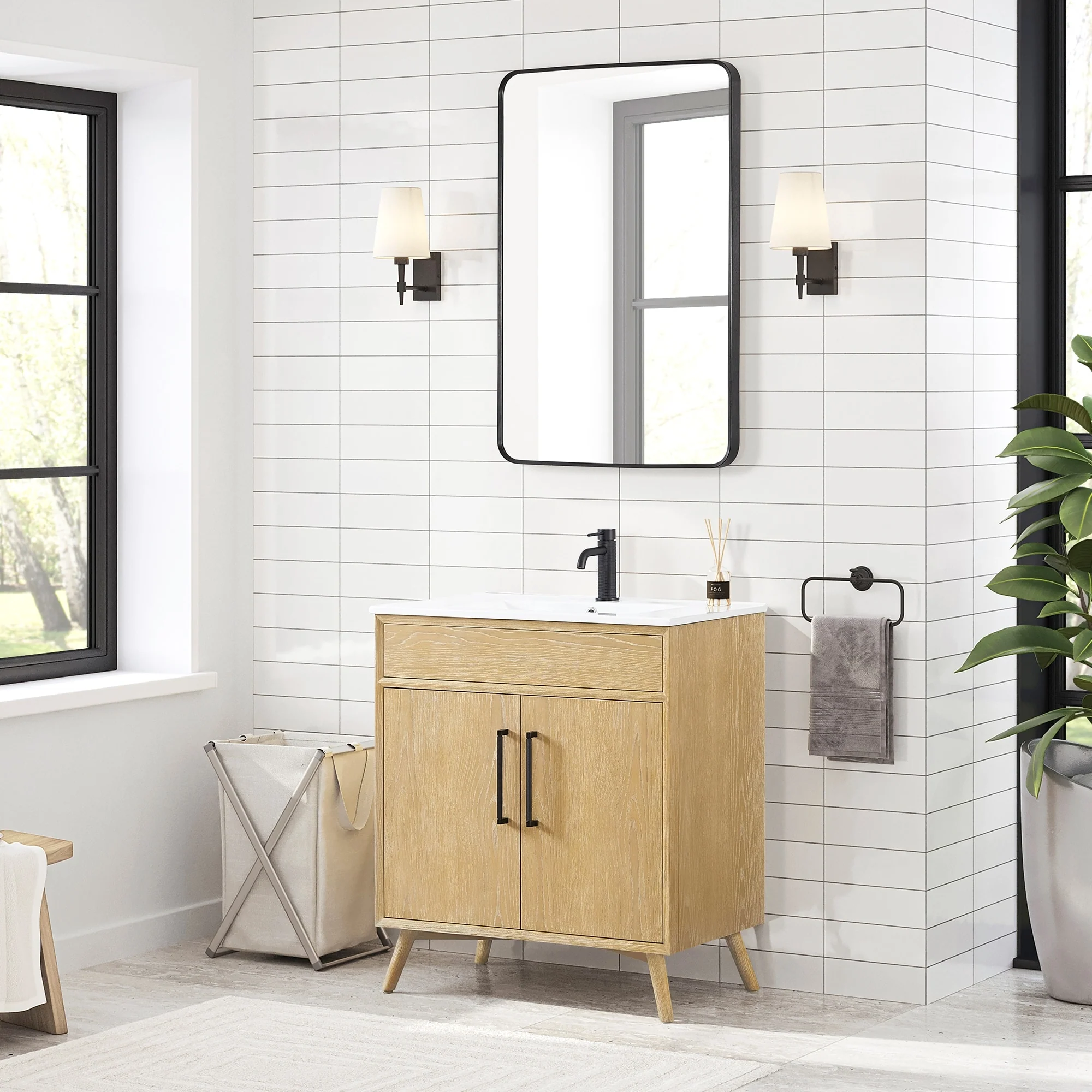 Delhi Bath Vanity with White Ceramic Basin Top without Mirror