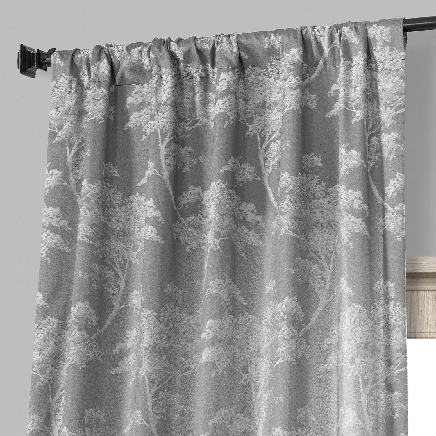 Exclusive Fabrics Sequoia Faux Silk Jacquard Curtain (1 Panel)