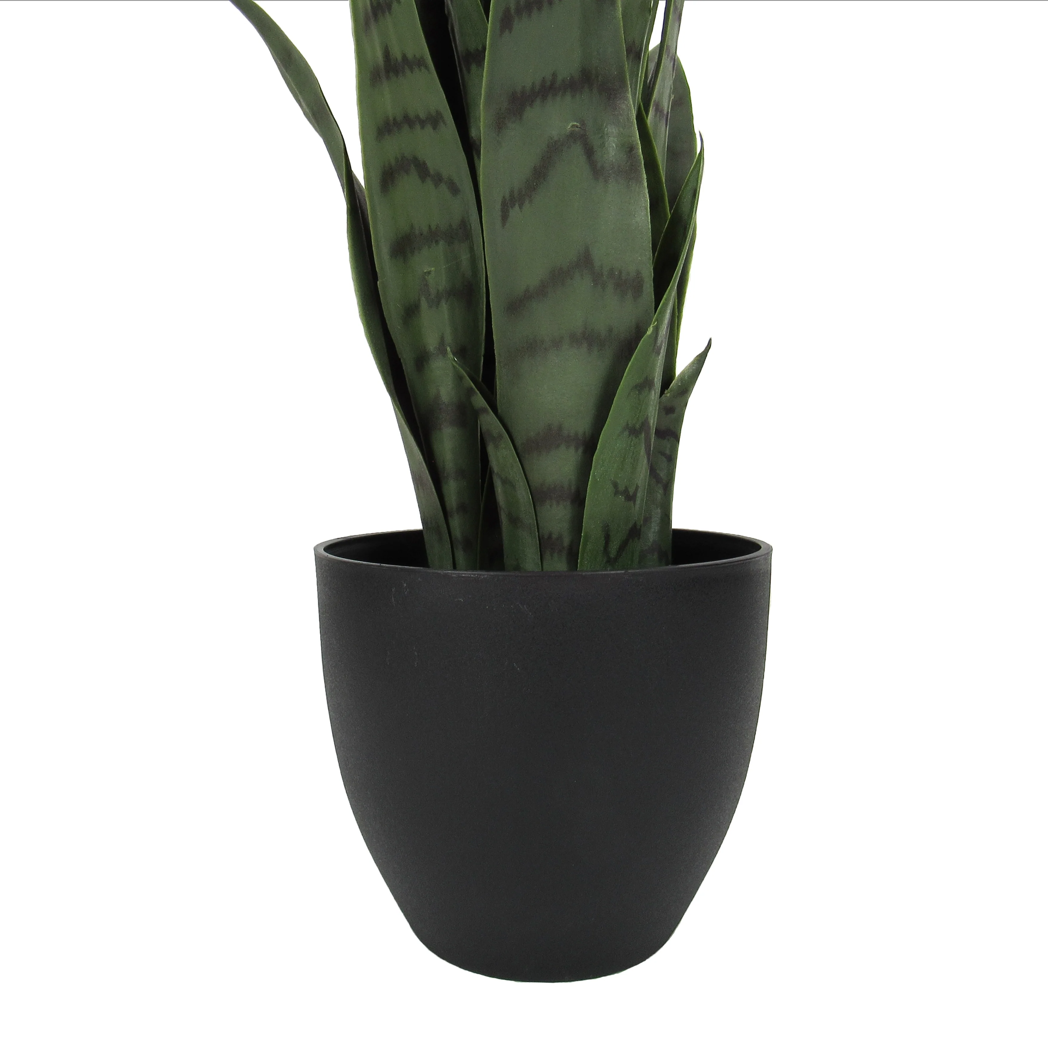Artificial Sansevieria Snake Plant in Black Pot