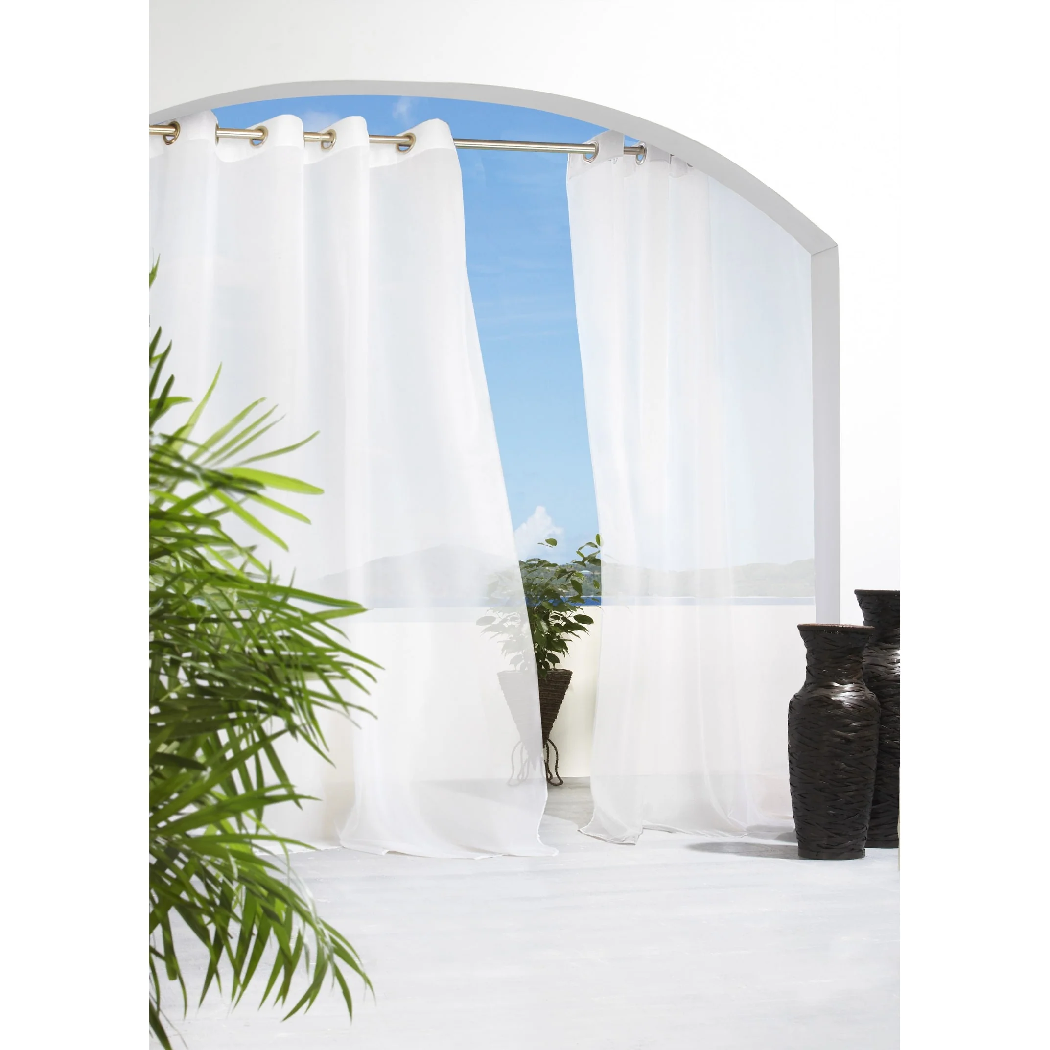 Escape Indoor/Outdoor Grommet Curtain Voile