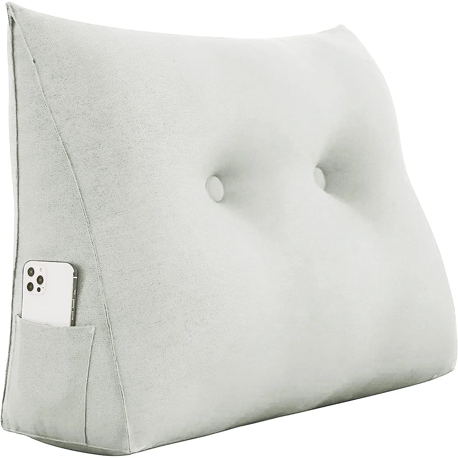 WOWMAX Bed Rest Wedge Reading Pillow Sofa Daybed Triangle Cushion 24