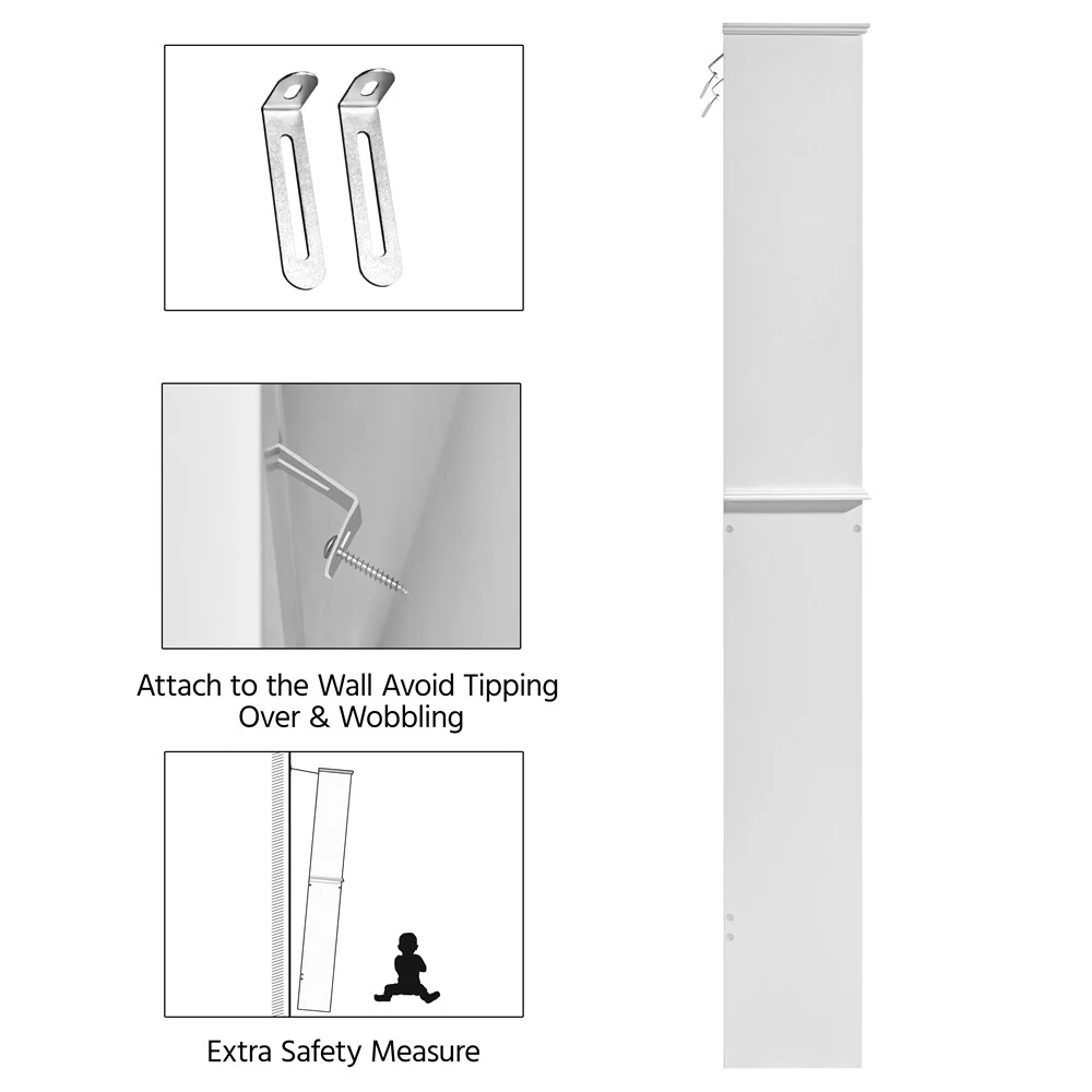 Yaheetech Bathroom Space Saving Organizer Over-the -Toilet