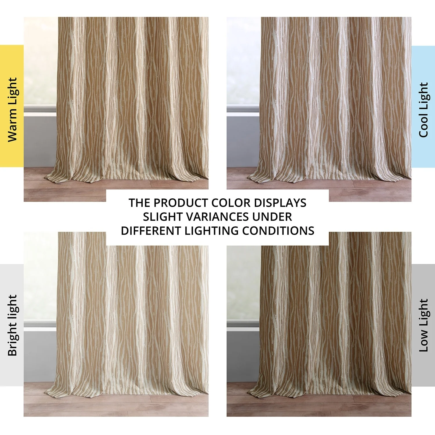 Exclusive Fabrics Jacquard Faux Silk Curtains - 1 Panel Room Darkening Curtain