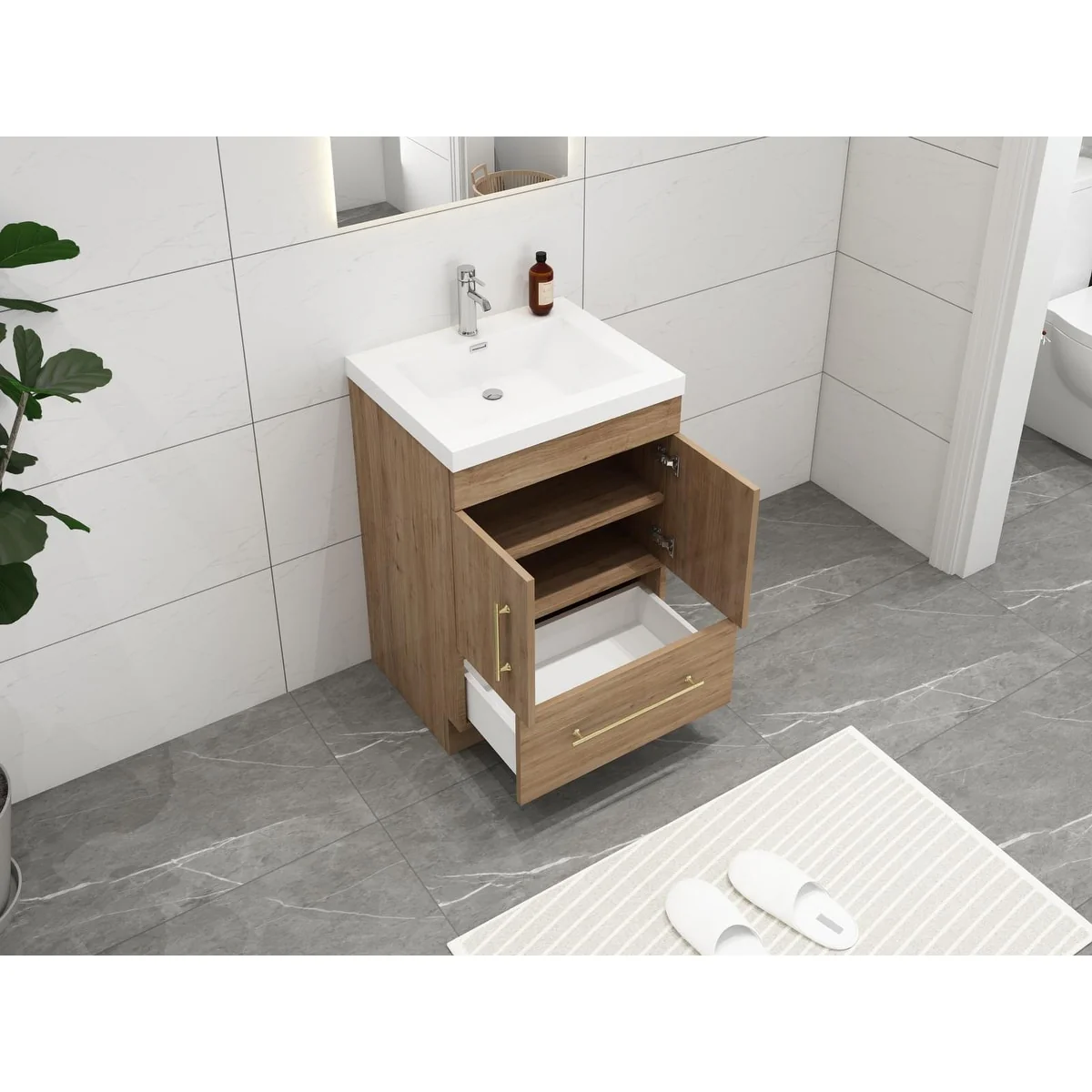 Eliza 24'' Freestanding Vanity with Single Sink