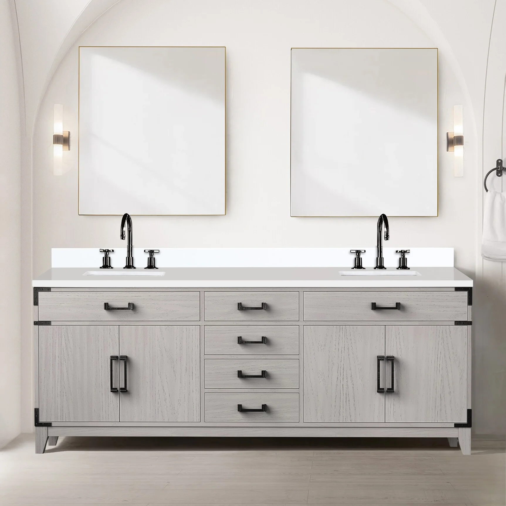 Laurel Bath Vanity Quartz Top, Sink and Faucet