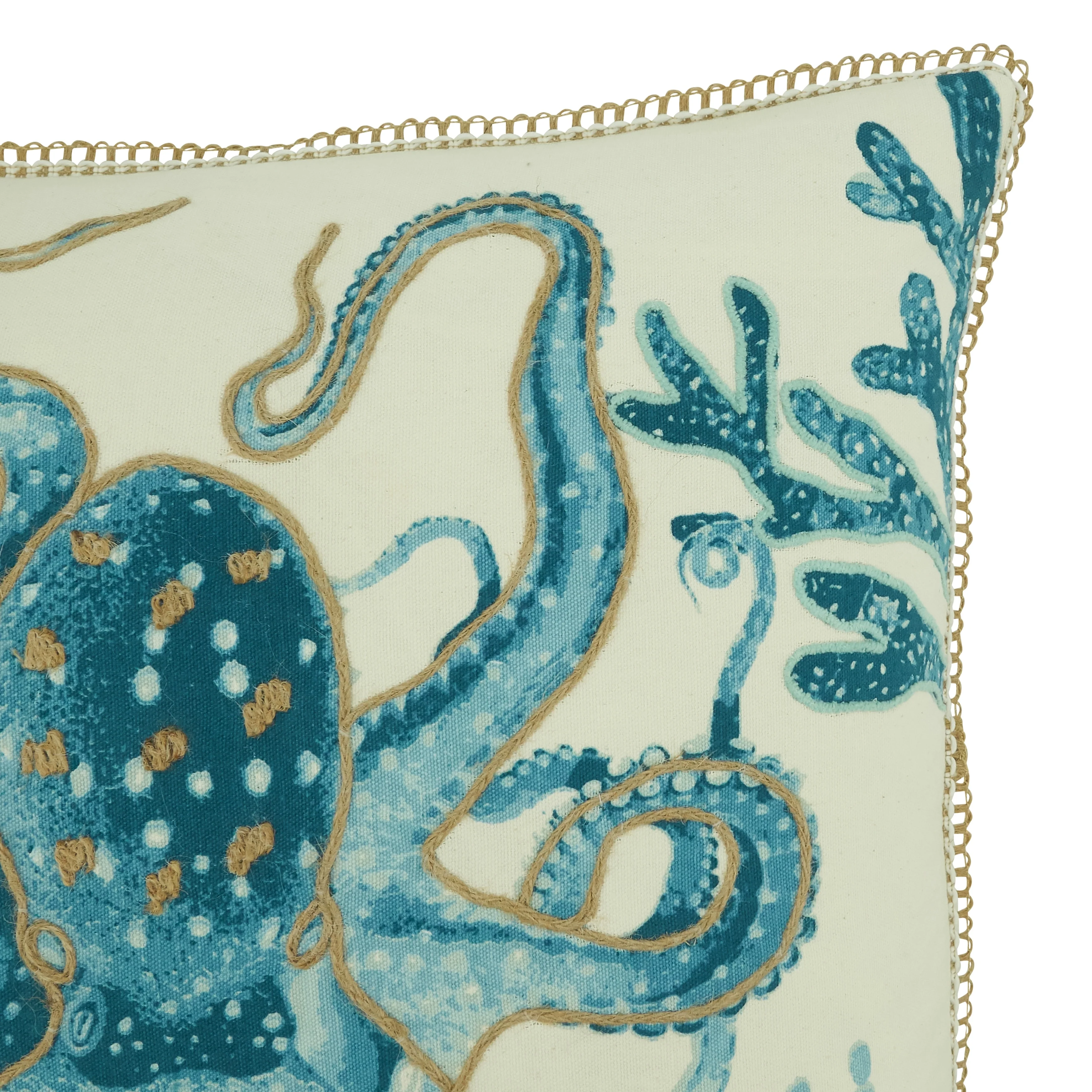 Octopus Design Throw Pillow