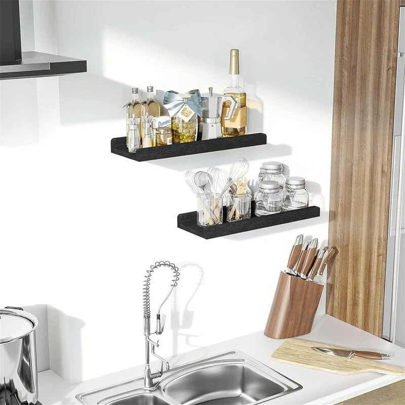 Floating Shelves Wall Mounted Set of 2 17 Inch - 17.2