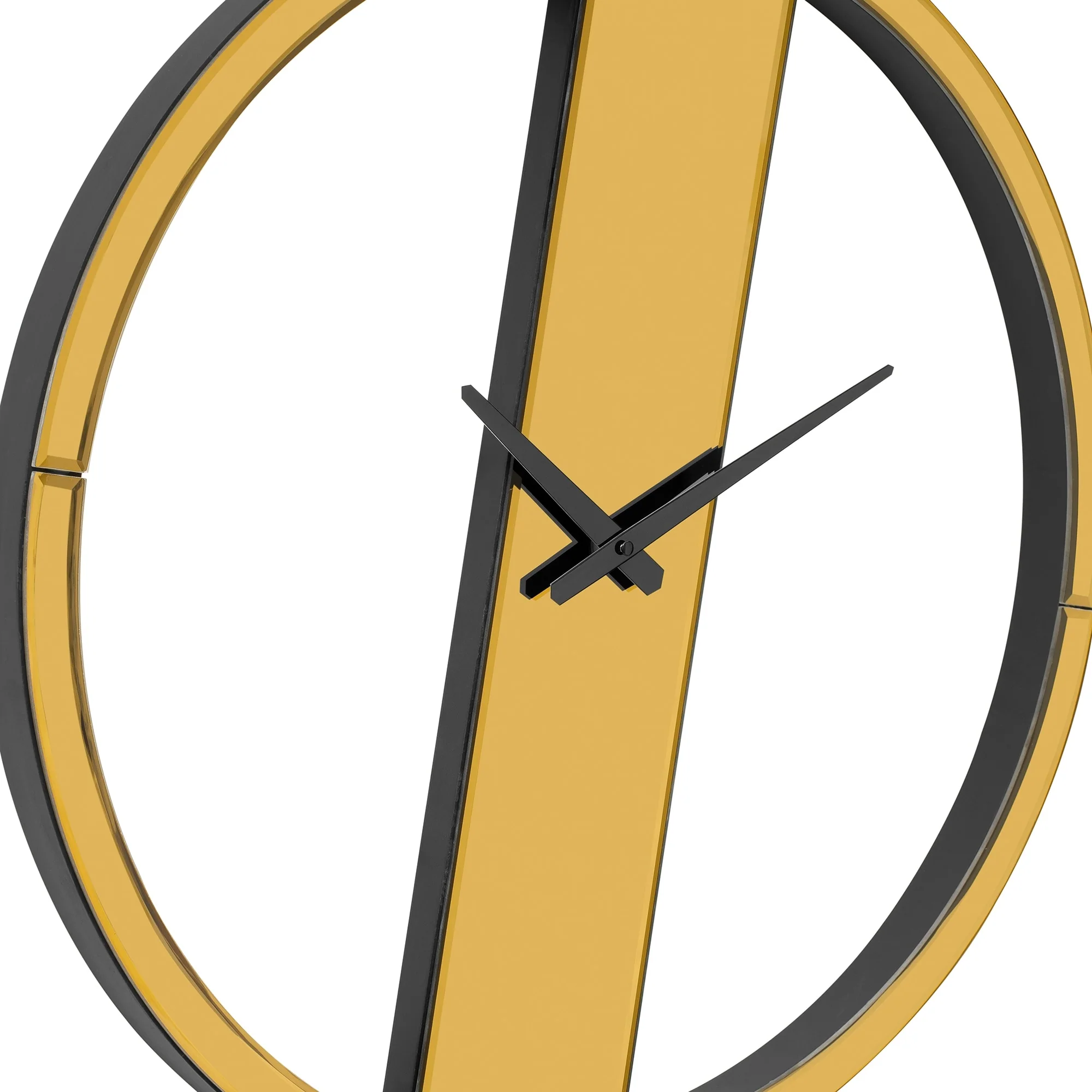 Glass Round Wall Clock 24 Inches