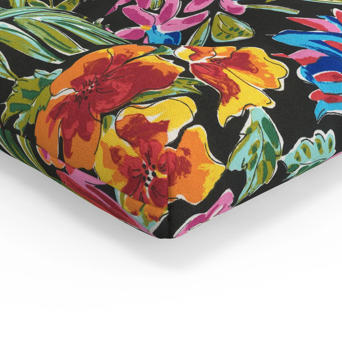 Pillow Perfect Outdoor/Indoor 100% Polyester Chair Pad , Weather Resistant, Fade Resistant