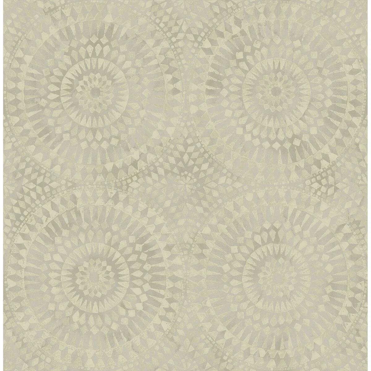 Seabrook Designs Glisten Circles Faux Unpasted Wallpaper