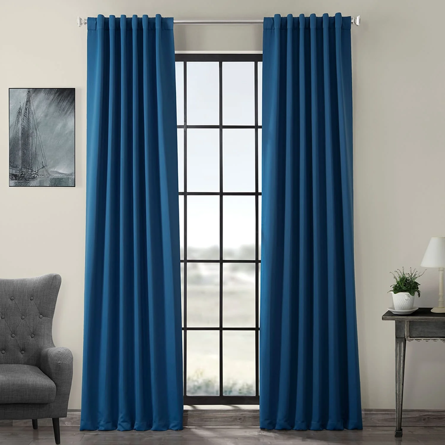 Exclusive Fabrics Room Darkening Curtain Panel Pair (2 Panels)