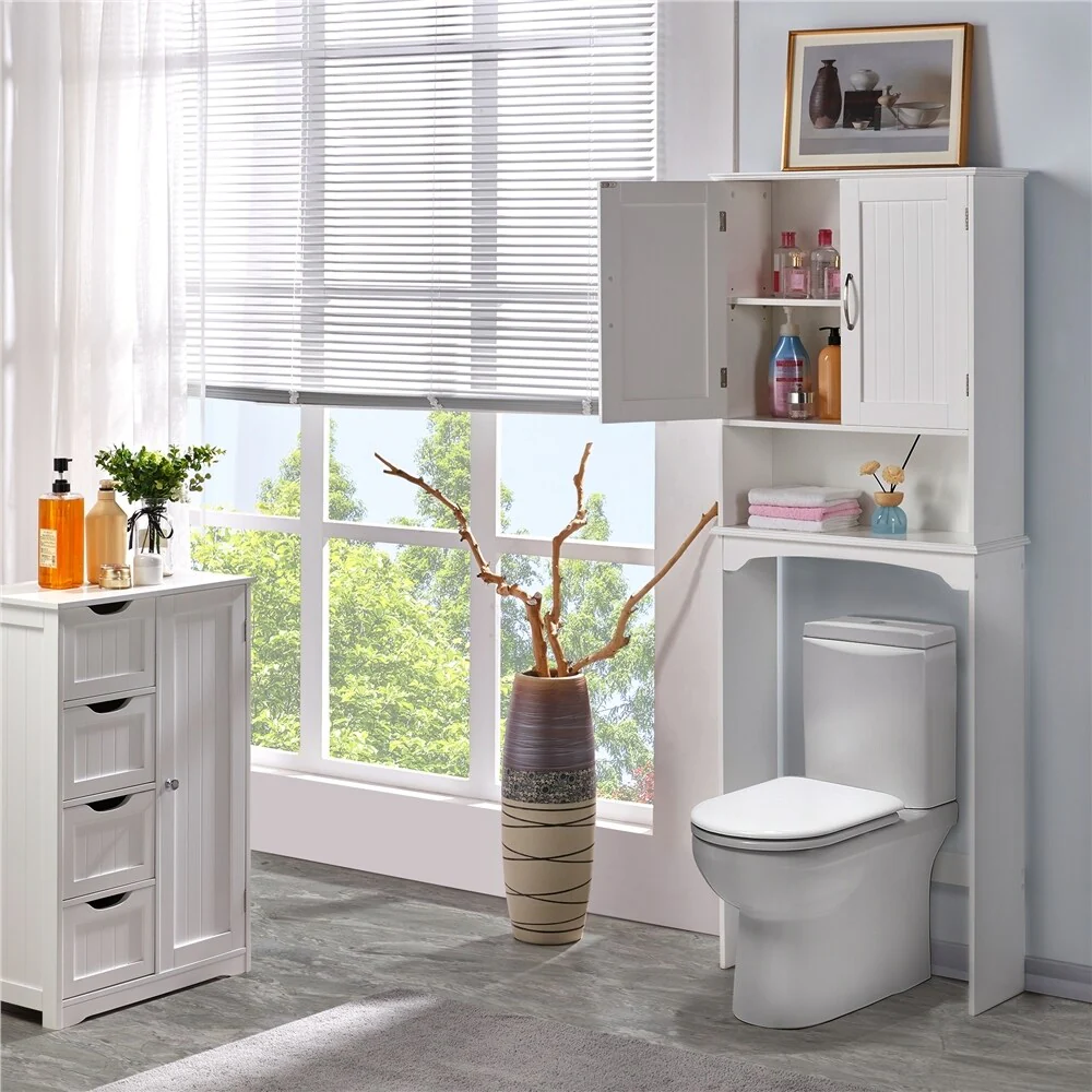Yaheetech Bathroom Space Saving Organizer Over-the -Toilet