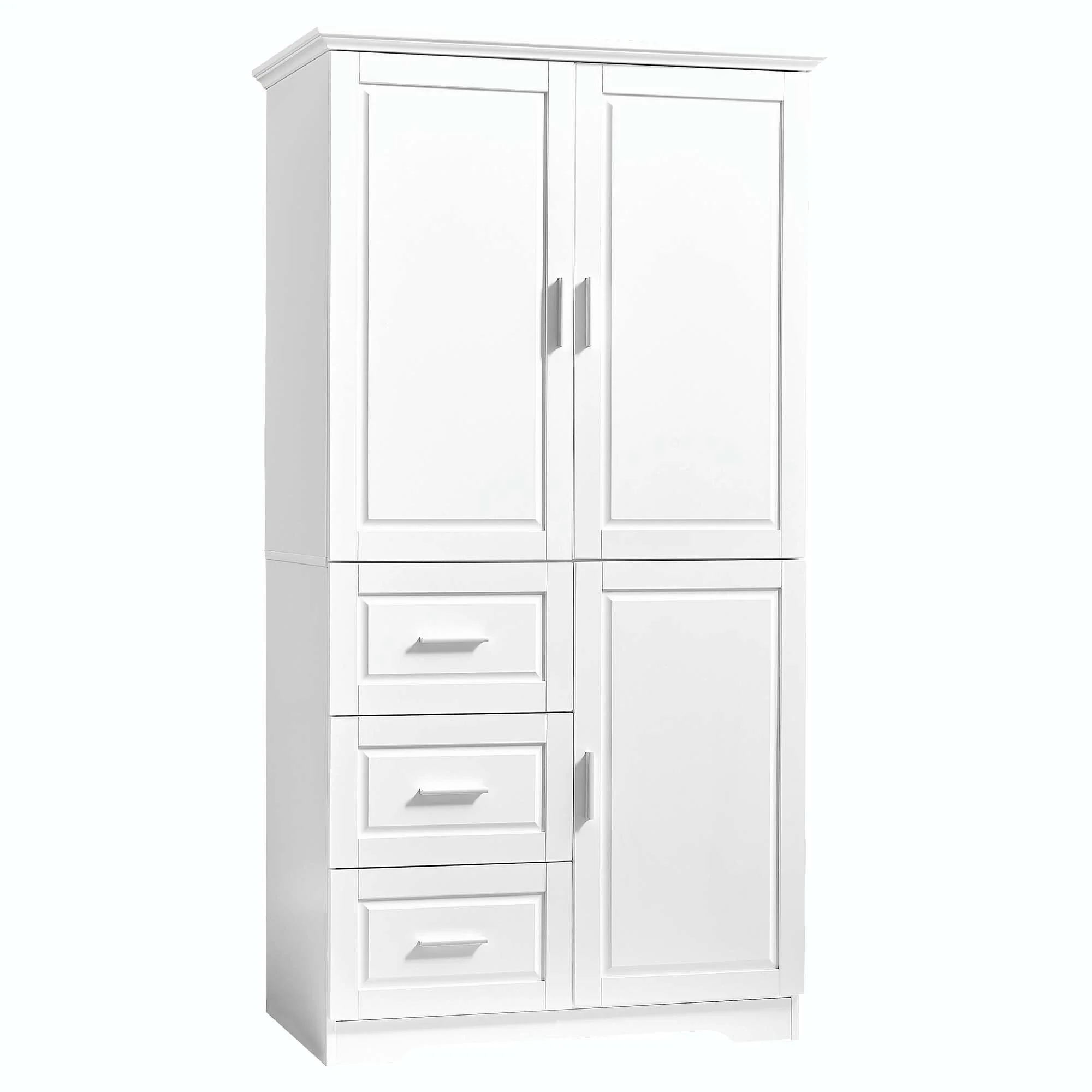 Bathroom Storage Cabinet with Drawers and Adjustable Shelf