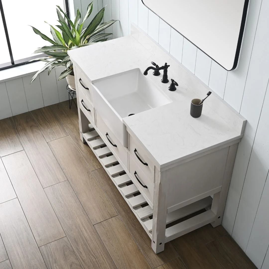 Sudio Design Bathroom Vanity Wesley Weathered Collection.