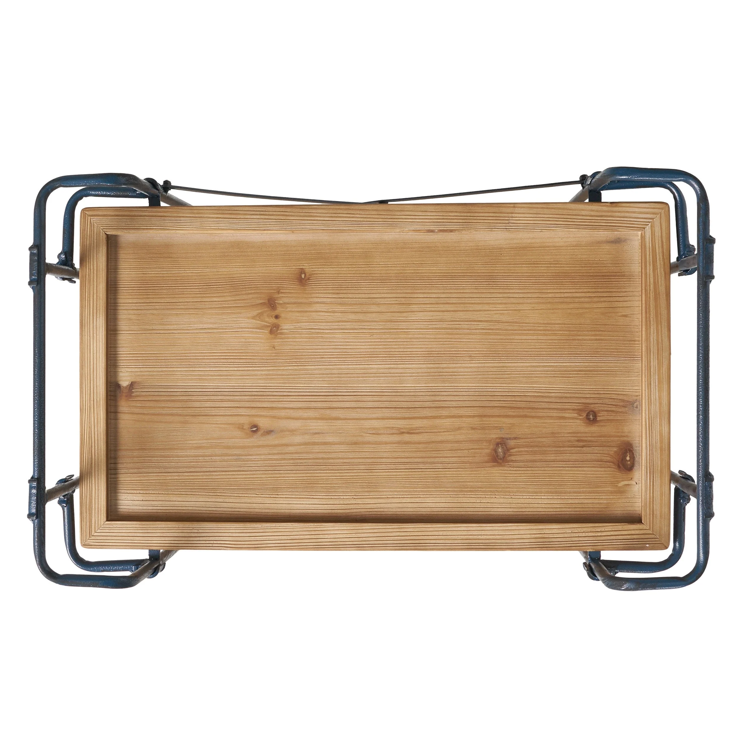 Eden Outdoor Industrial Firwood and Iron Bar Cart by Christopher Knight Home - 28.00