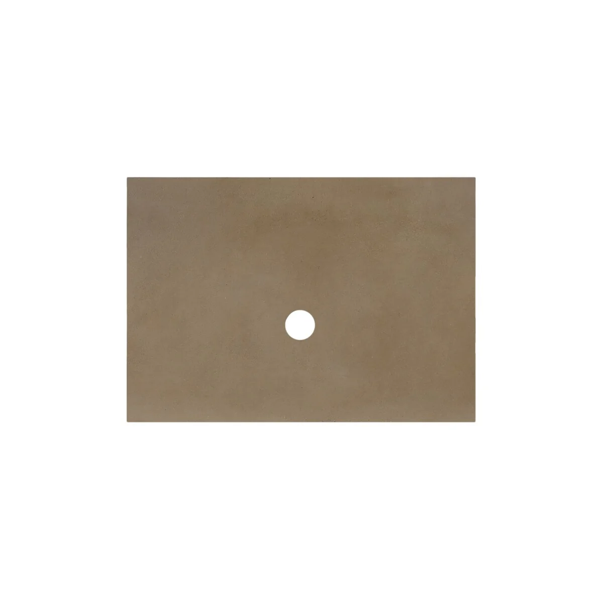 NativeStone Concrete Vanity Top - Vessel Sink Cutout with No Faucet Hole (Top Only)