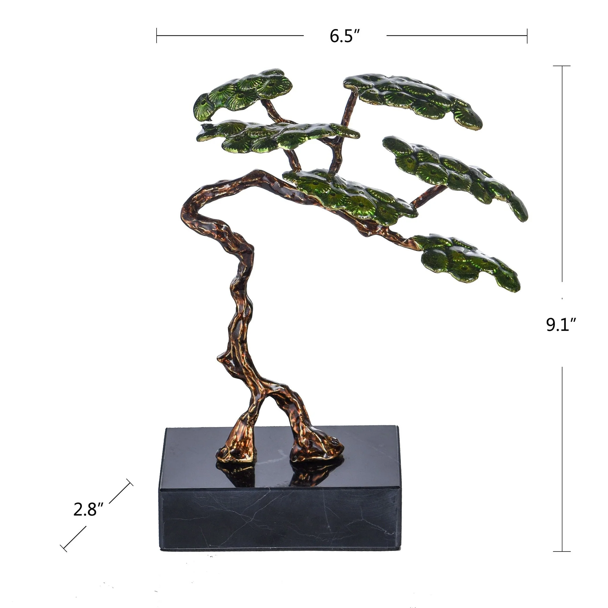 Dann Foley Lifestyle - Bonsai Tree Sculpture - Multi Enamel Finish