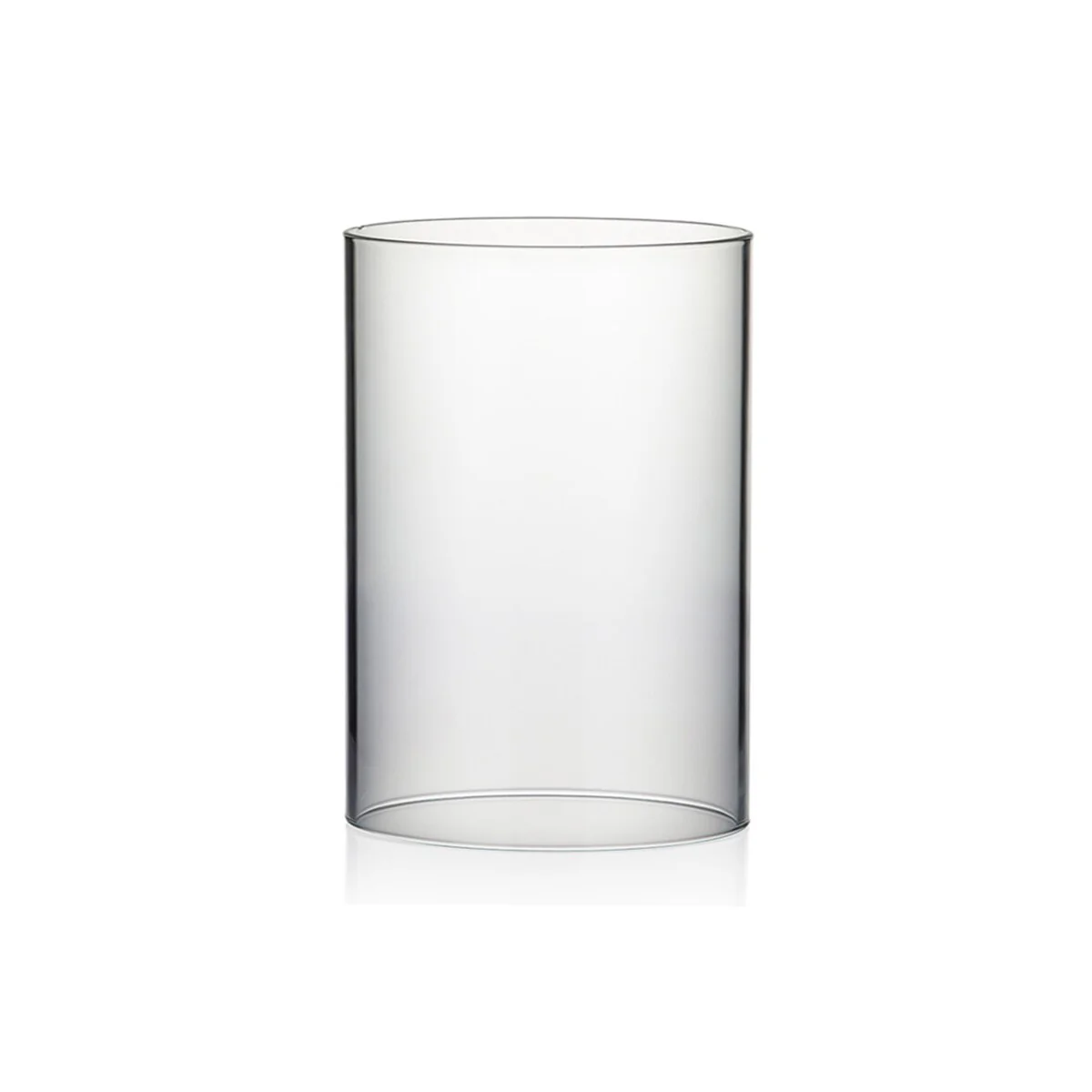 Clear Glass Cylinder Hurricane Chimney Tube, Candle Cover - 1 Piece
