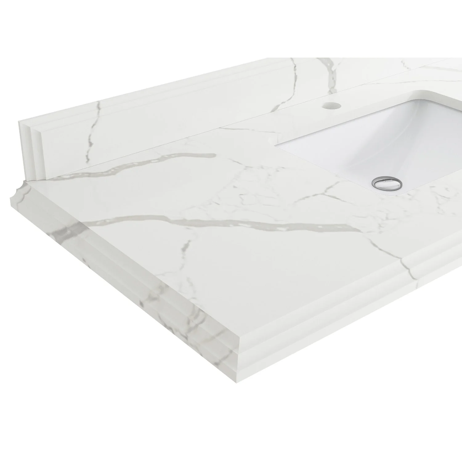 Willow Collection 60 in W x 22 in D x 36 in H Boston Double Bowl Sink Bathroom Vanity with Countertop