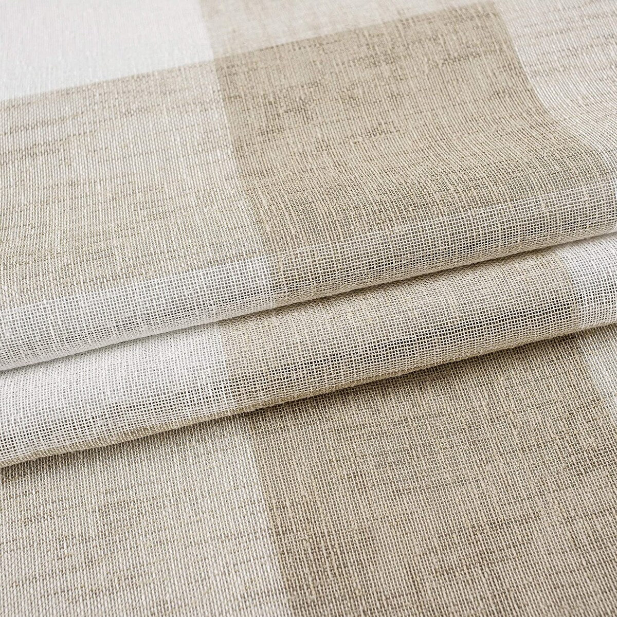 DriftAway Buffalo Check Woven Plaid Pattern Lined Blackout Thermal Insulated Window Curtain