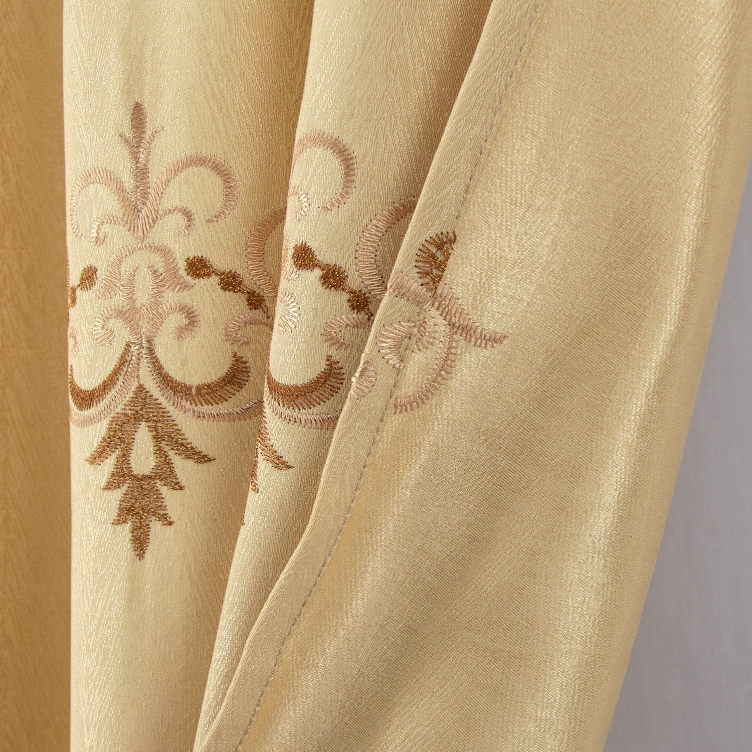 Betsy Macrame Embroidered Window Curtain Panel