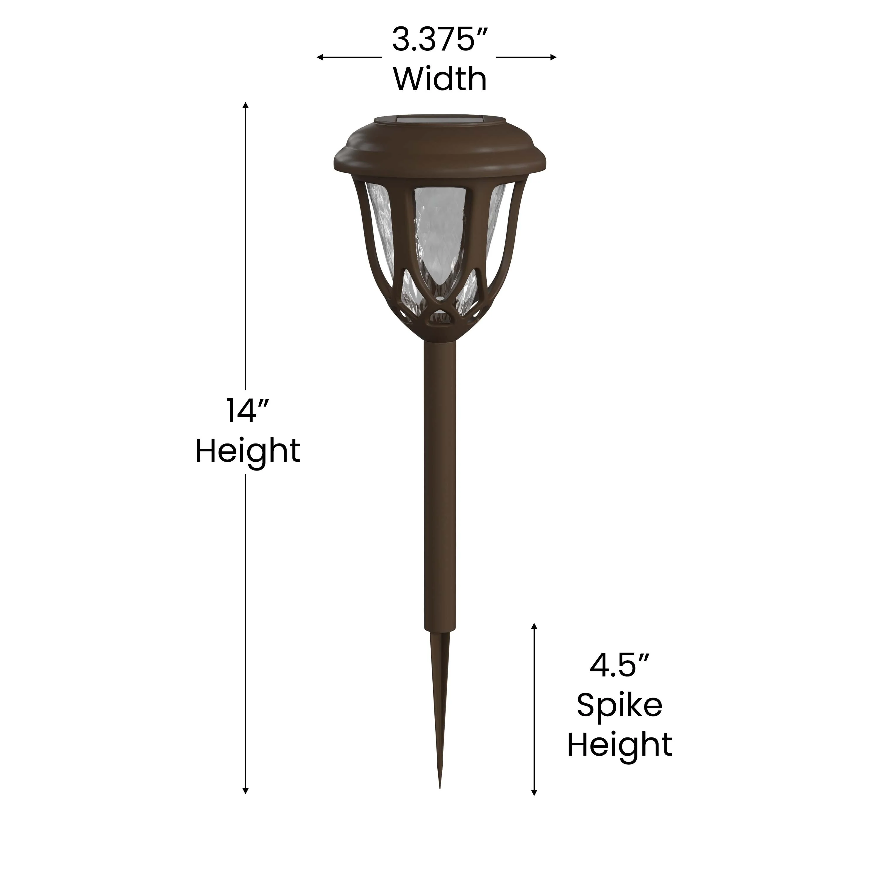 All - Weather Tulip Design Solar Powered LED Garden & Pathway Lights - Set of 8
