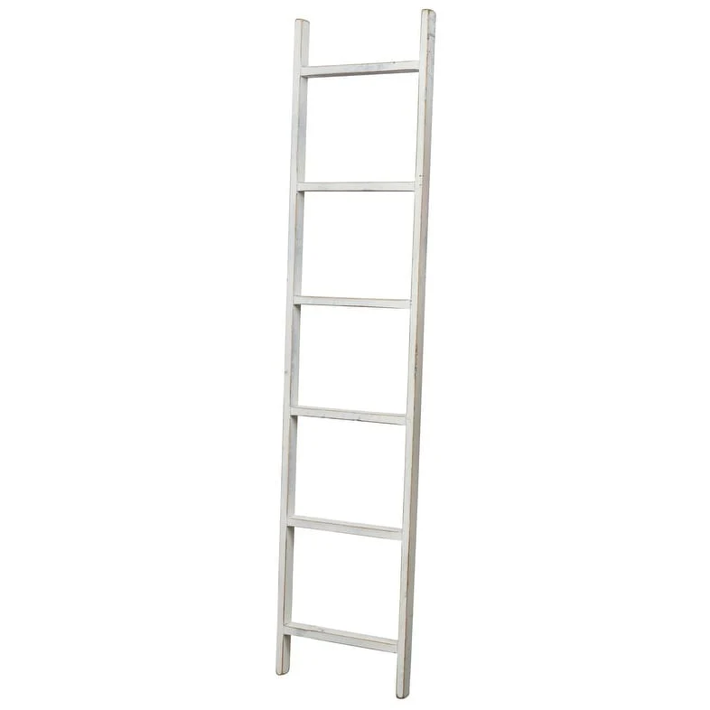 Country-Style 6' Decorative Straight Ladder