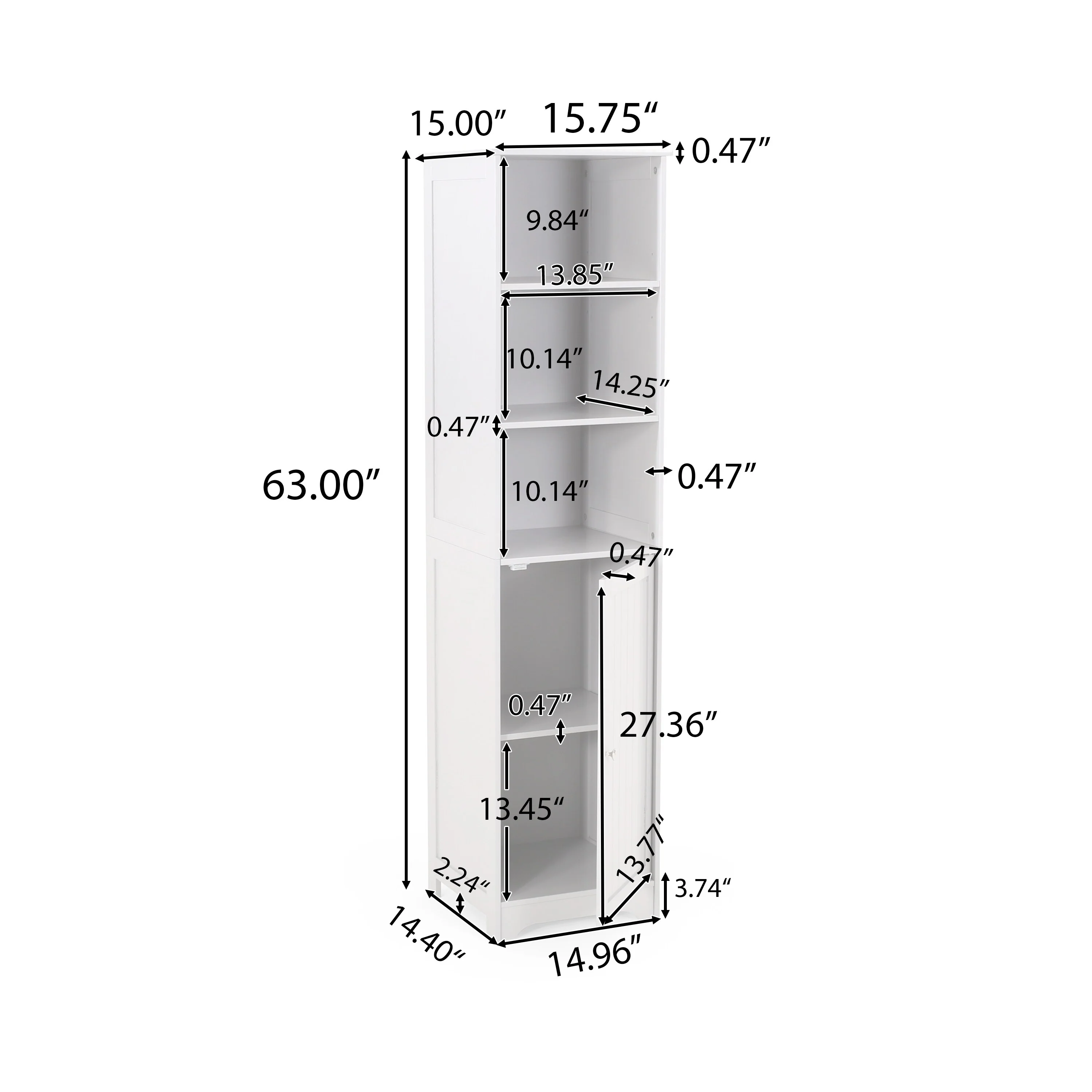 Heineberg Free-standing Bathroom Storage Cabinet by Christopher Knight Home