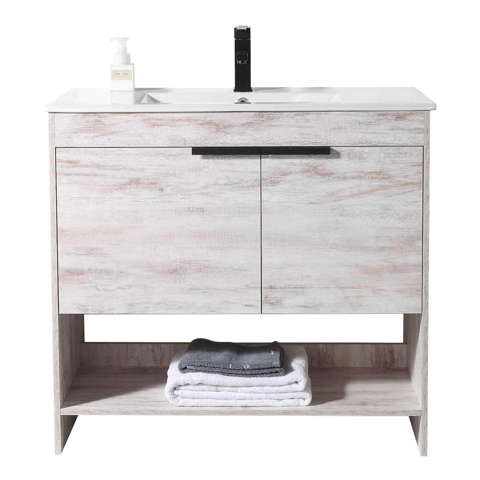 Fine Fixtures Phoenix Bathroom Vanity with Sink - Full Assembly Required