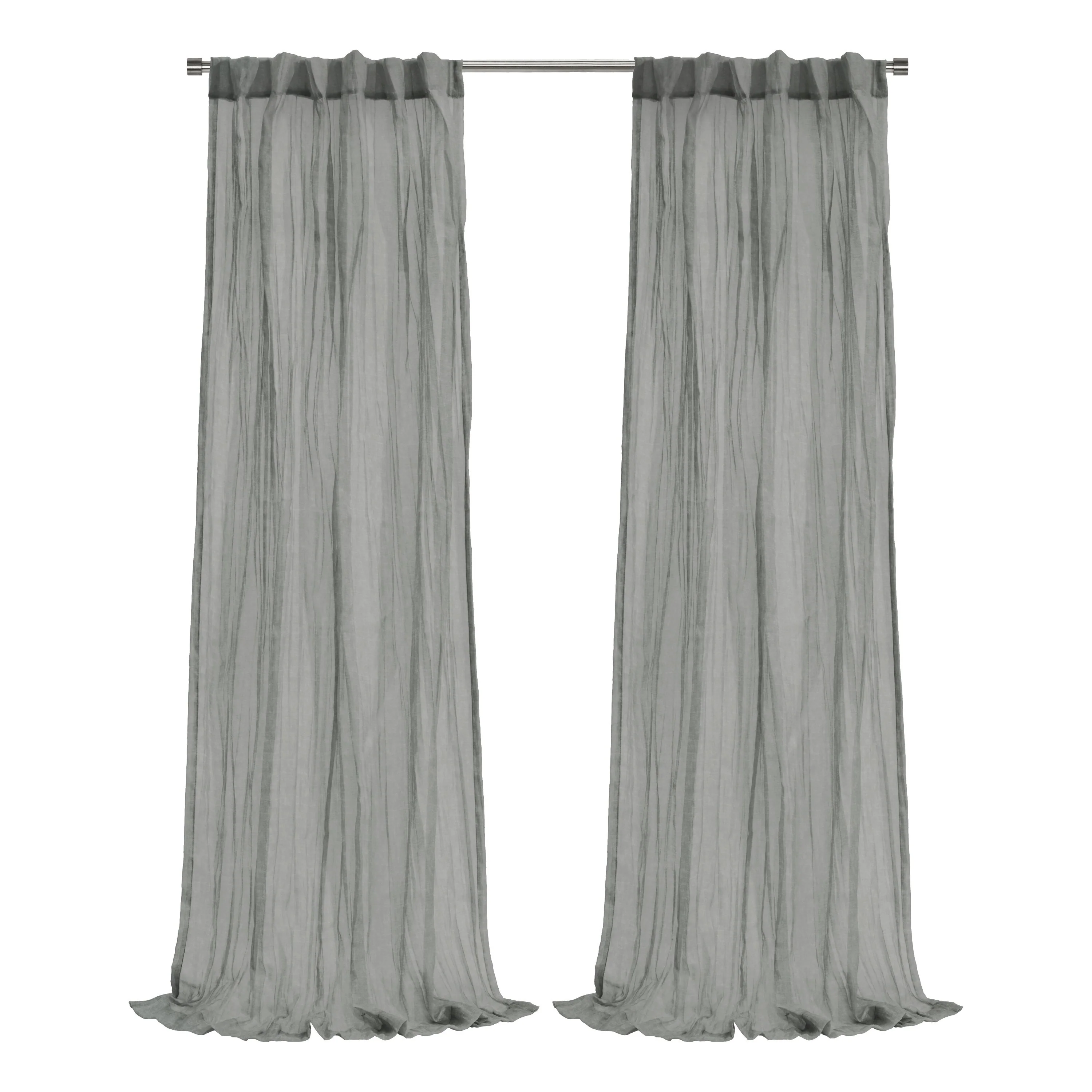 Paloma Sheer Dual Header Curtain Panel