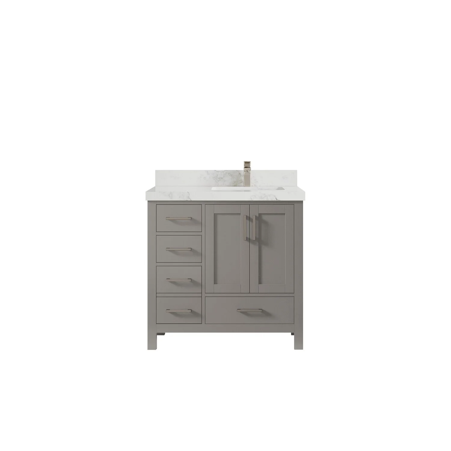 Willow Collections 36 in. W x 22 in. D Malibu Right Offset Sink Bathroom Vanity with Countertop