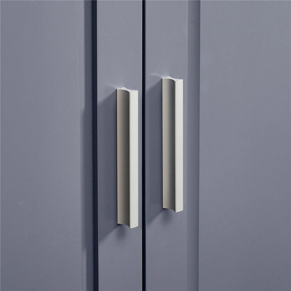 Tall and Wide Storage Cabinet with Doors for Bathroom, Three Drawers