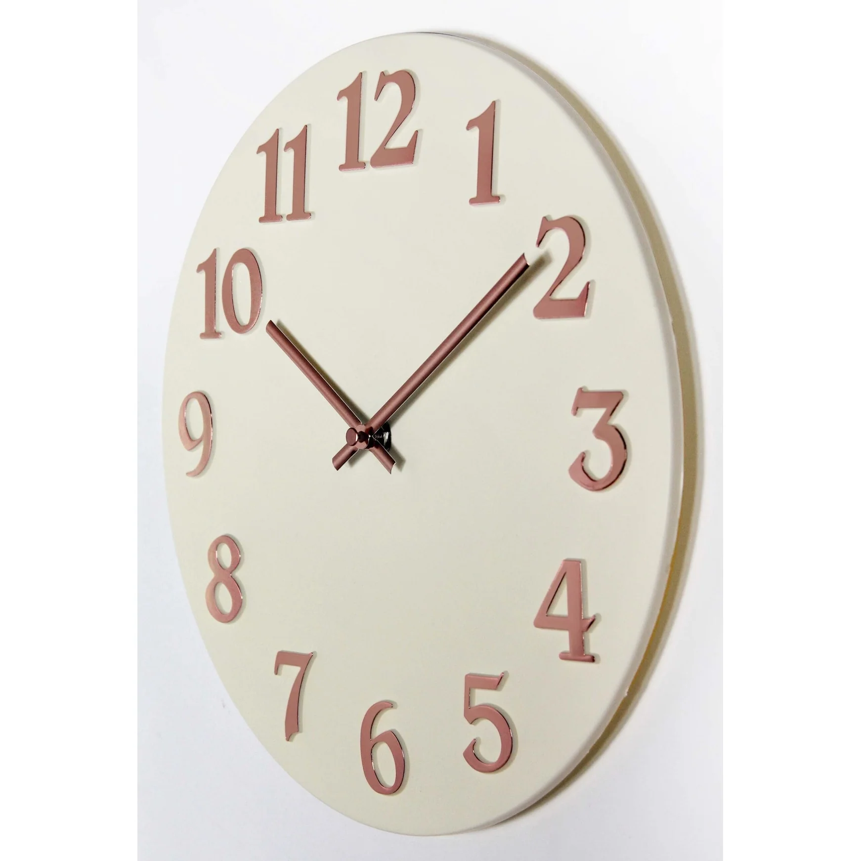Infinity Instruments Vogue 12-inch Round Wall Clock - 12 x 1.25 x 12