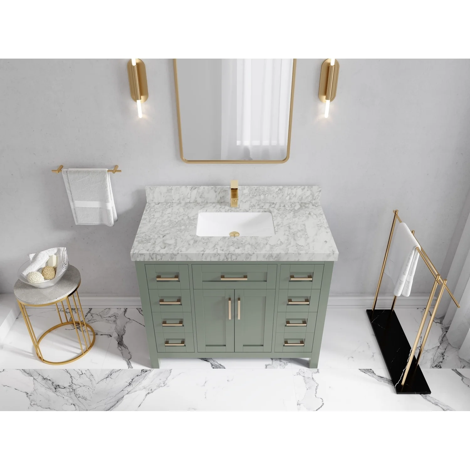 Willow Collections 42 in. W x 22 in. D Cambridge Single Sink Bathroom Vanity with Countertop