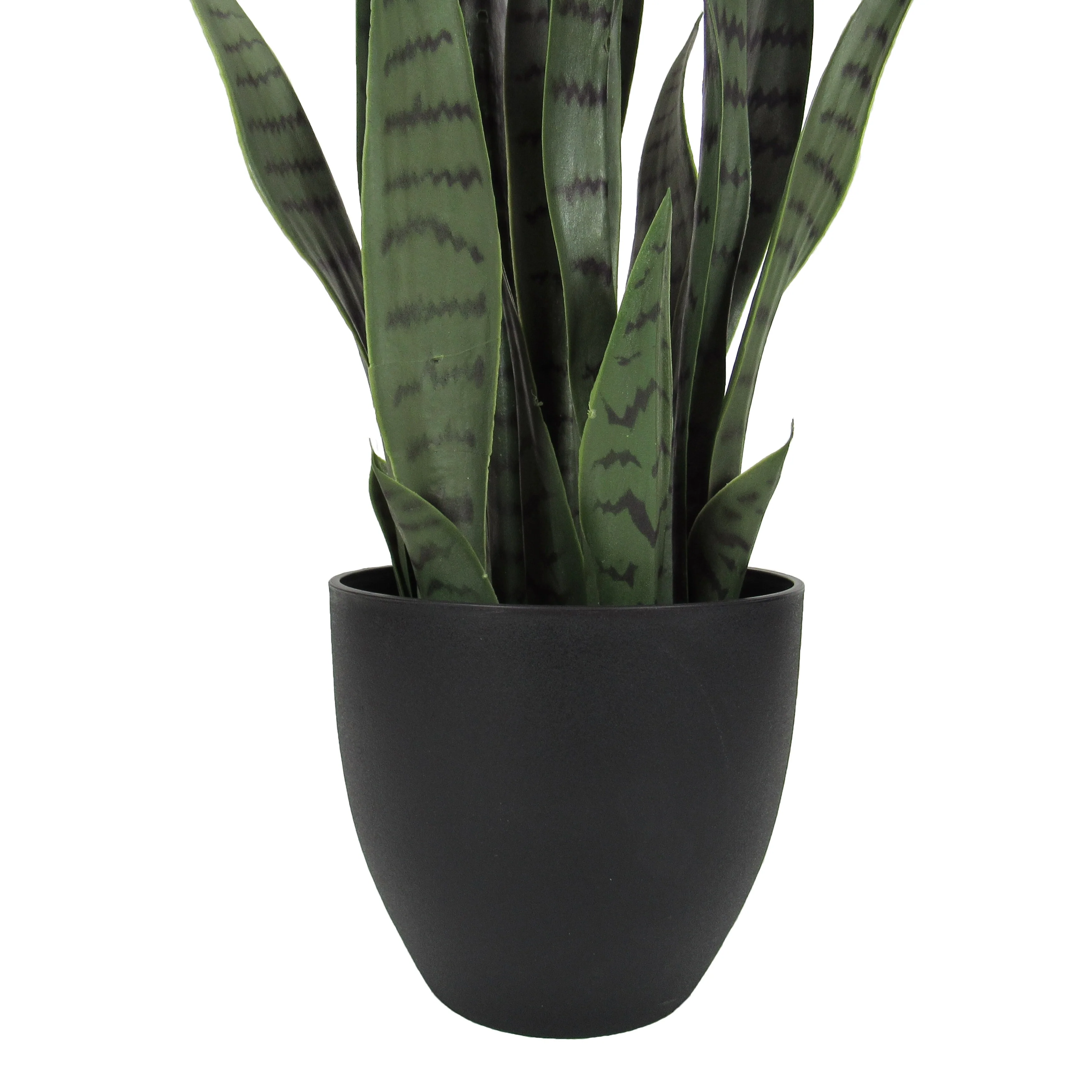 Artificial Sansevieria Snake Plant in Black Pot