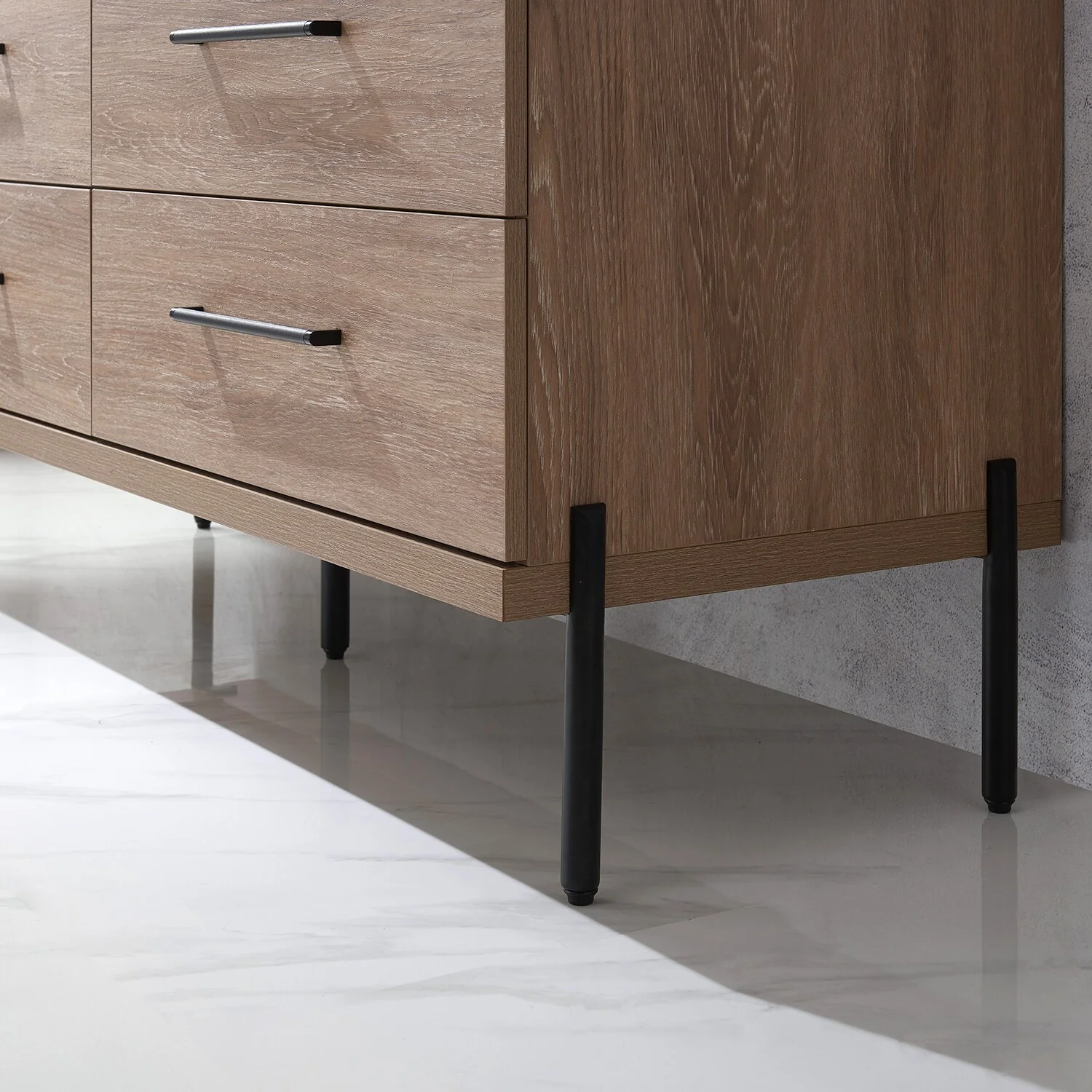 Trento Bath Vanity with Sintered Stone Top with Concrete Sink (R)