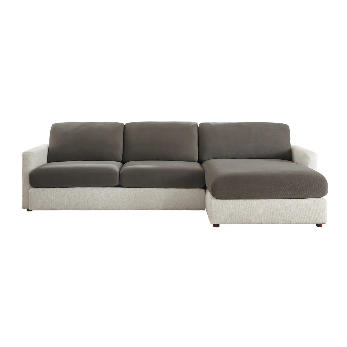 SureFit Stretch Pique Sectional Couch Cushion Slipcovers