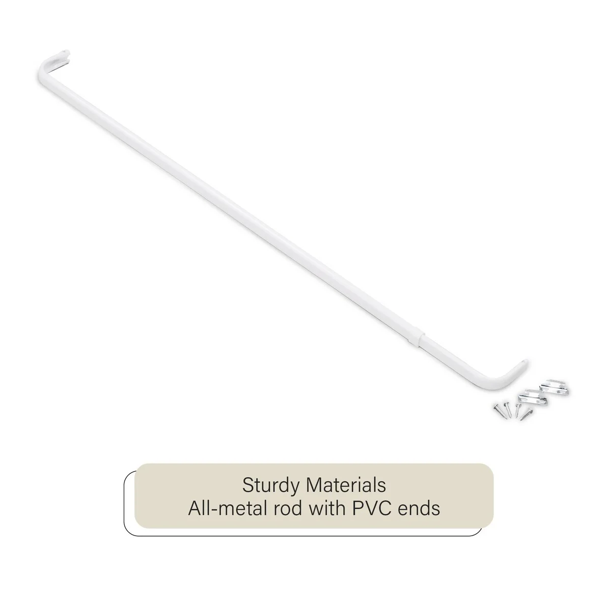ACHIM Fantasia Single Curtain Rod 2.5